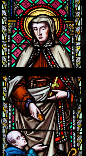Stained Glass - Saint Frances of Rome or Santa Francesca Romana
