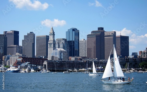 Boston Harbor and skyline