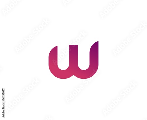 W logo letter
