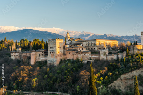 Alhambra palace in Granada Spain