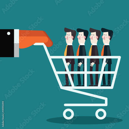 Recruitment and choosing the best candidates concept