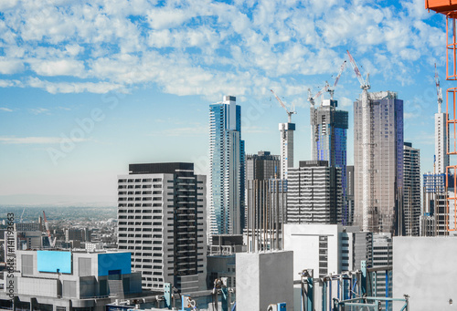Canvas Print Melbourne's property growth