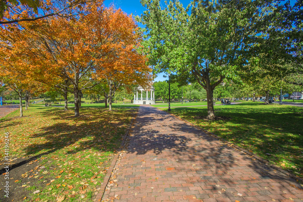 Autumn Park in Boston Autumn Park in Boston