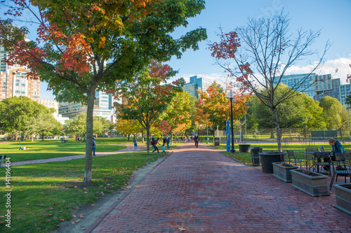 Autumn Park in Boston