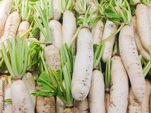 Obraz na płótnie White radish w salonie