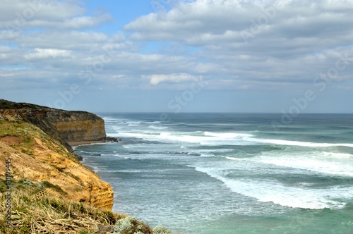Victorian coastline from the Gibson Steps lookout along the Great Ocean Road