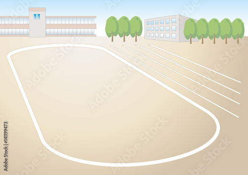 学校の風景・運動場