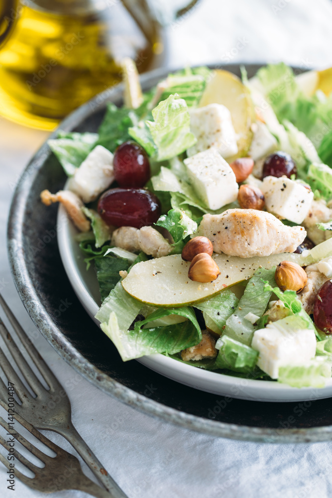 Greek Mediterranean salad. Vegetarian concept Greek Mediterranean salad. Vegetarian concept