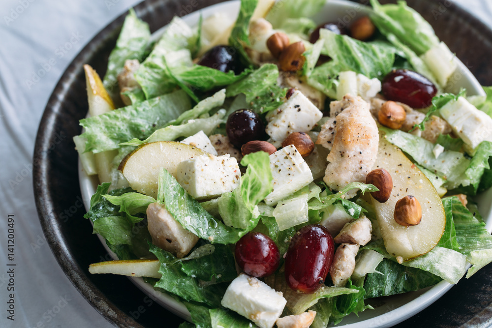 Greek Mediterranean salad. Vegetarian concept Greek Mediterranean salad. Vegetarian concept