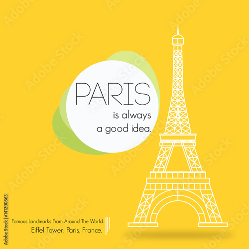 Eiffel Tower, Paris. France | Famous Landmarks From Around The World.