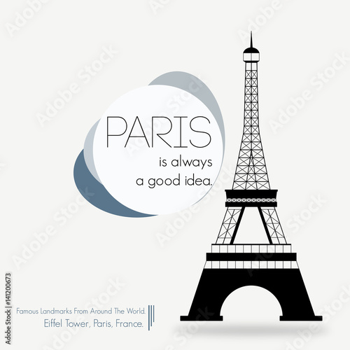 Eiffel Tower, Paris. France | Famous Landmarks From Around The World.