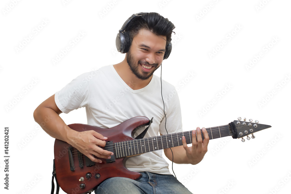 Play guitar and discount music through headphones