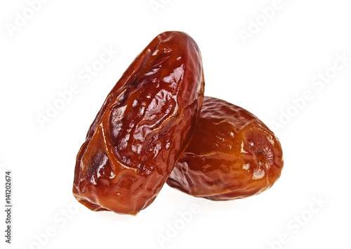 Dates fruit isolated on a white background