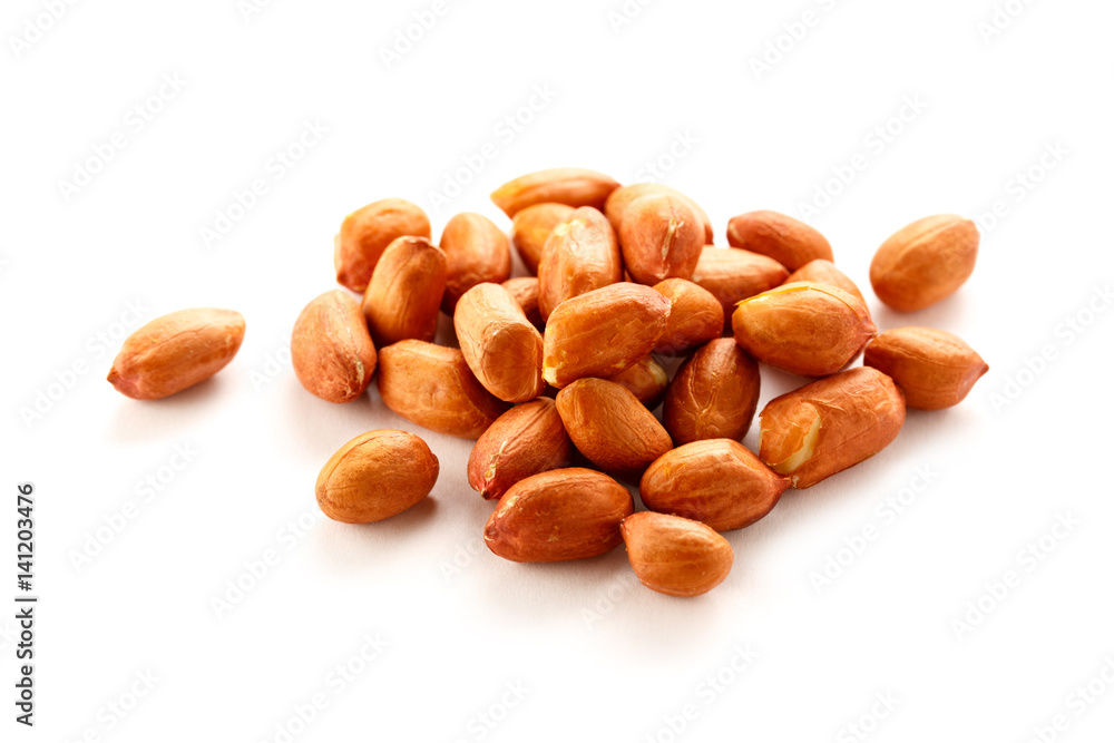 Pile of fresh dried peanuts