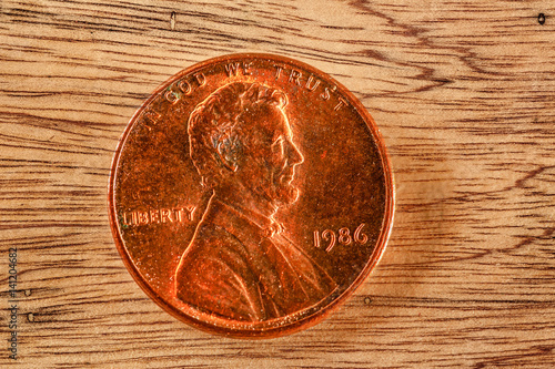 One cent coin