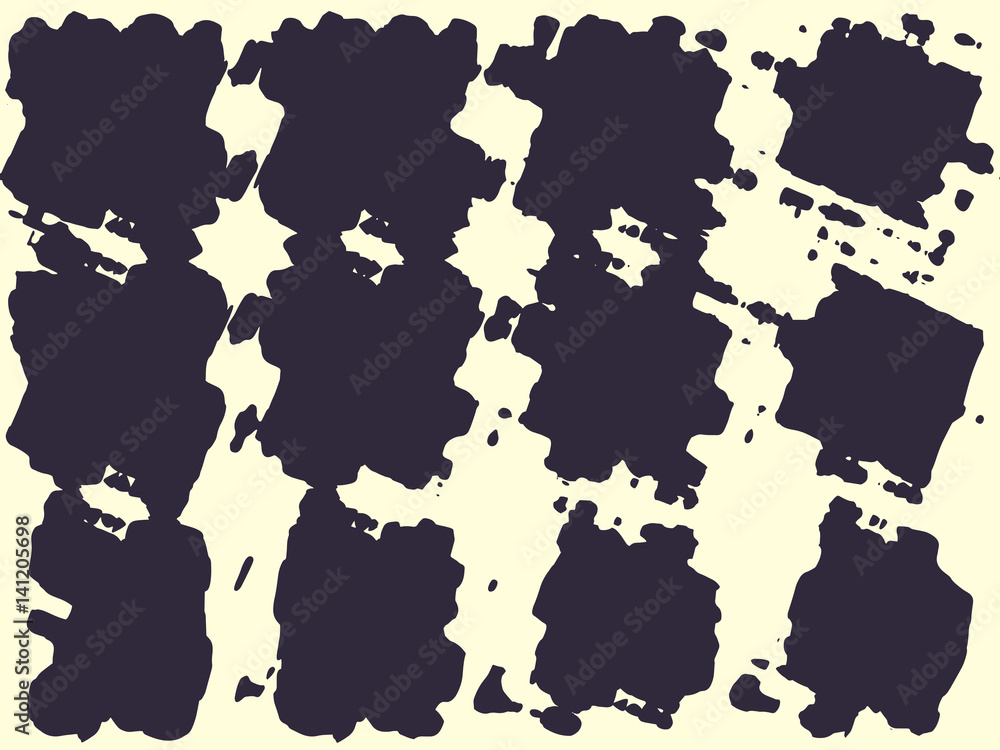 Fototapeta premium Abstract grunge vector background. Monochrome raster composition of irregular graphic elements.