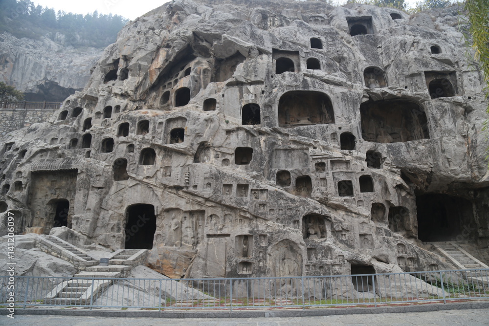 Longmen Grottoes in Luoyang, China