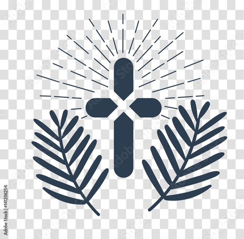 silhouette Icon palm Sunday