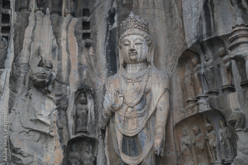 Longmen Grottoes in Luoyang, China