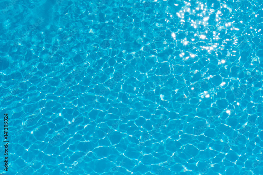 Beautiful ripple wave and blue water surface in swimming pool Beautiful ripple wave and blue water surface in swimming pool