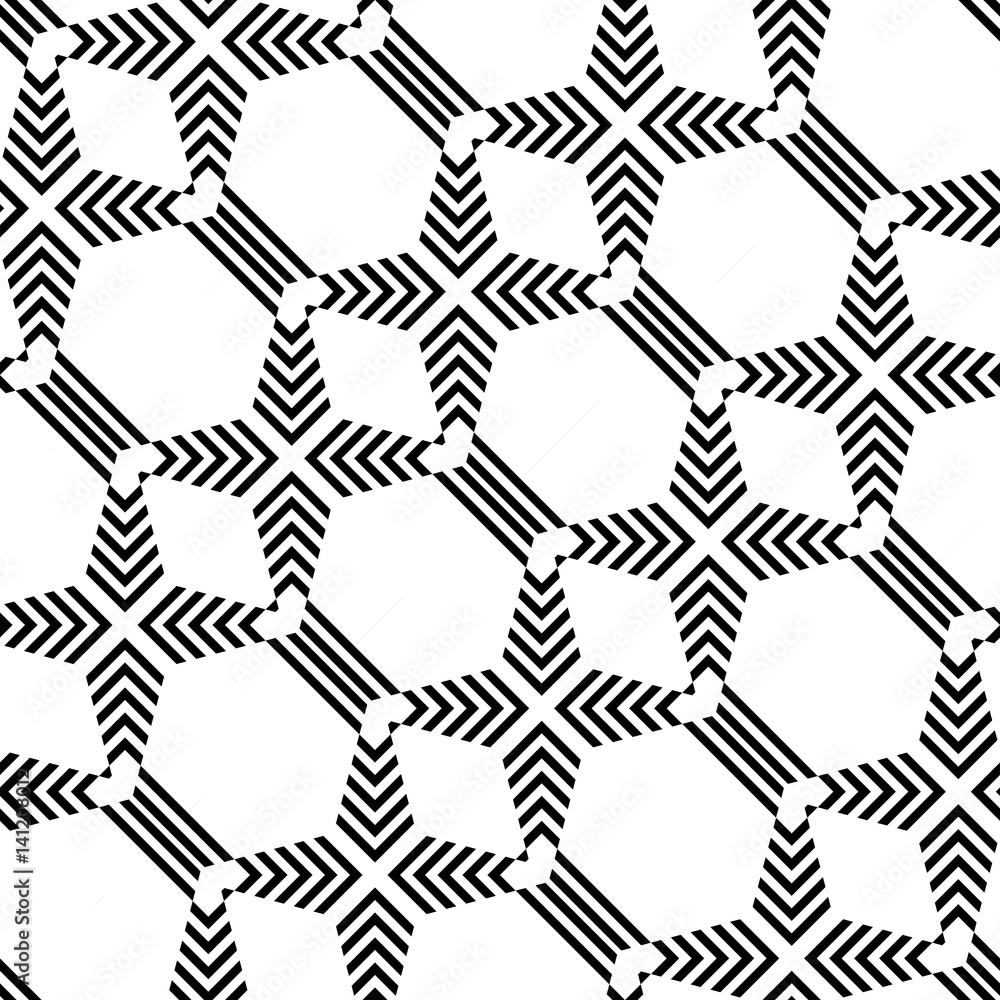 Design seamless monochrome geometric pattern Design seamless monochrome geometric pattern