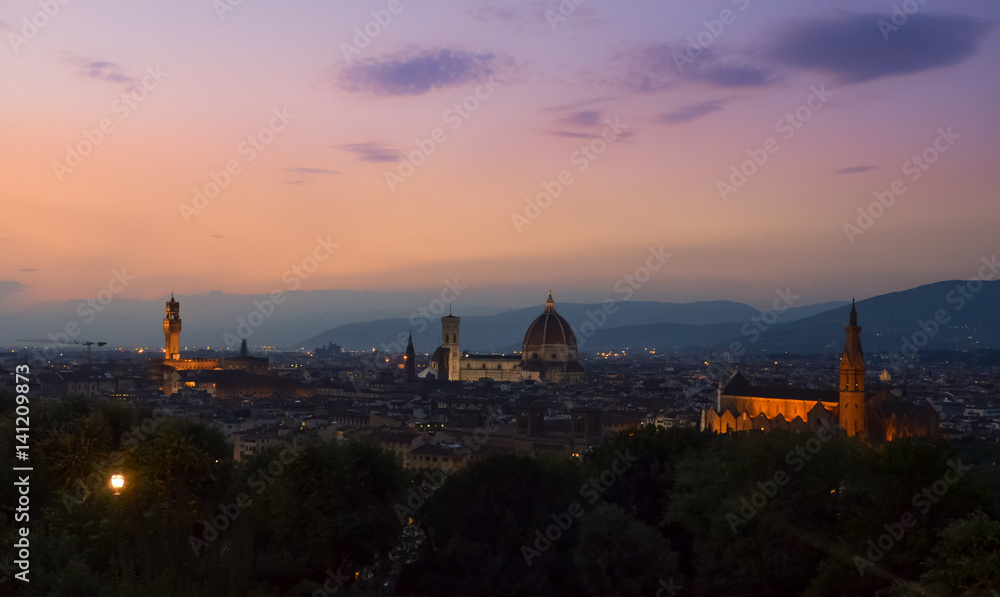 sunset in Firenze