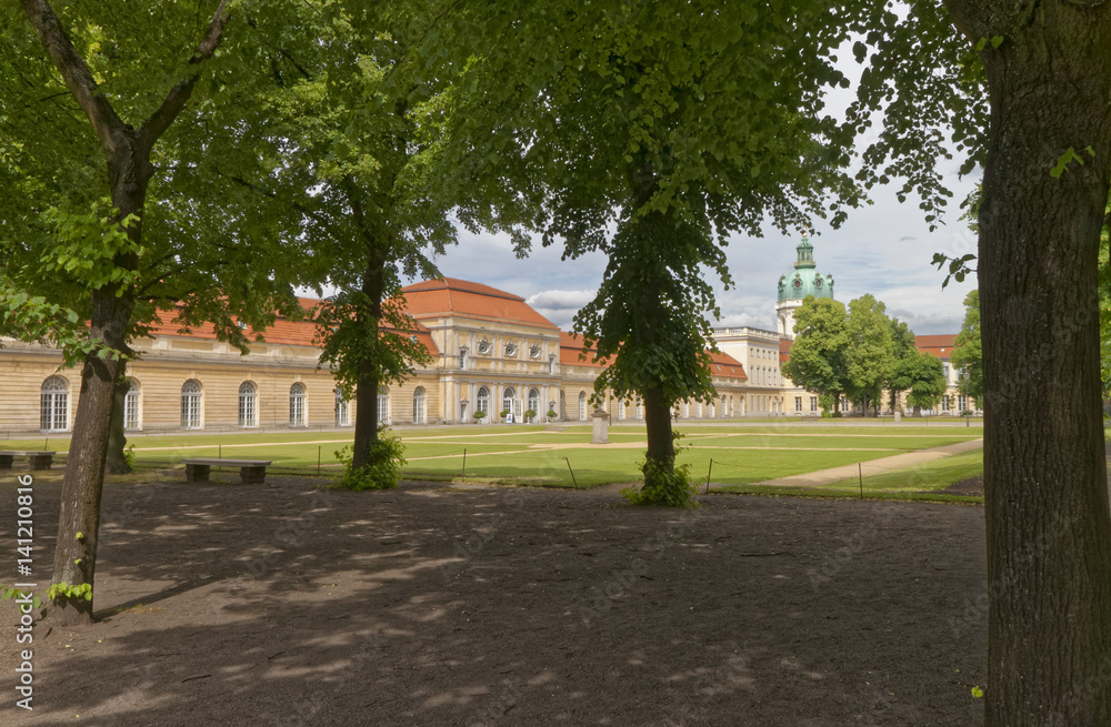 Berlin in Germany - Beautiful palace in an empty park Berlin in Germany - Beautiful palace in an empty park