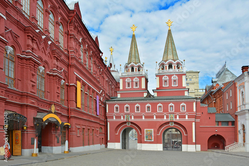 Moscow. The Iveron chapel in the Red square photo