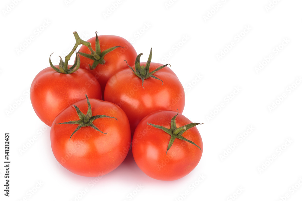 fresh tomato on white background fresh tomato on white background