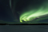 Aurores lapones - aurores boréales - Laponie - Suède - Europe