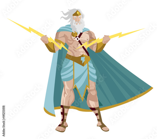jupiter zeus god of the lighting roman greek