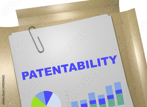 Patentability - business concept photo