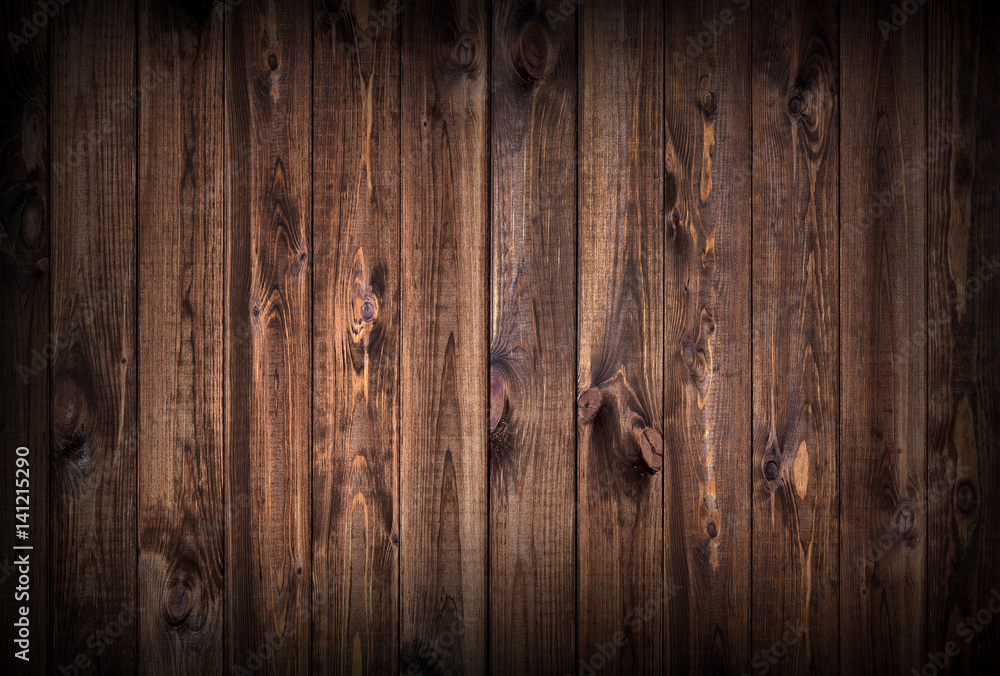 Obraz premium Dark wood planks background