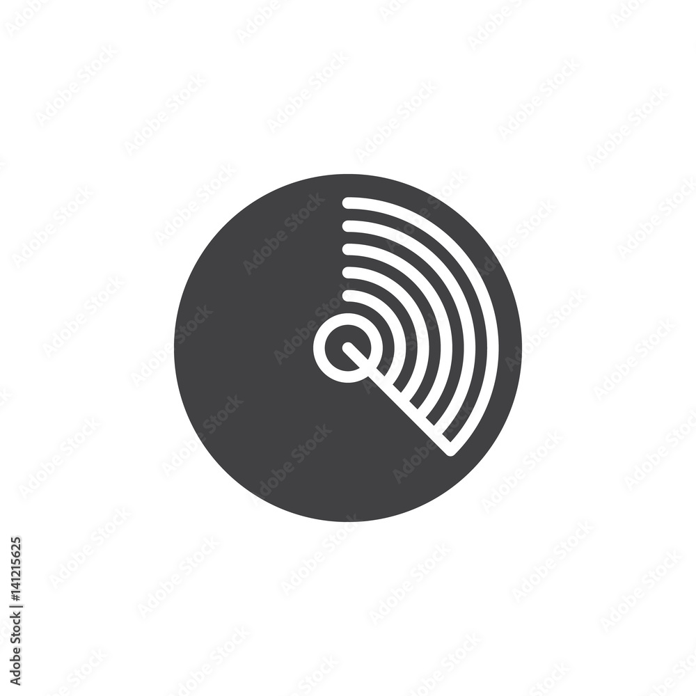 Radar icon vector, filled flat sign, solid pictogram isolated on white. Symbol, logo illustration. Pixel perfect Radar icon vector, filled flat sign, solid pictogram isolated on white. Symbol, logo illustration. Pixel perfect