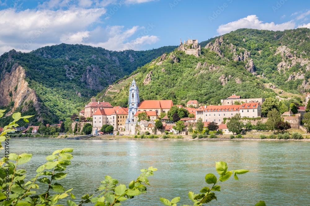 Duernstein with Danube River, Wachau, Austria