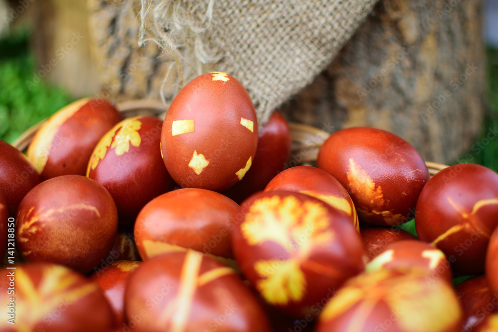 happy Easter, painted Easter eggs happy Easter, painted Easter eggs