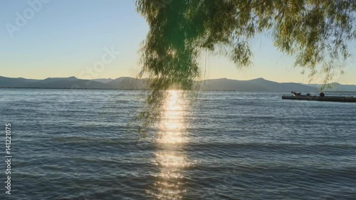 Sonnenuntergang am See Zeitraffer