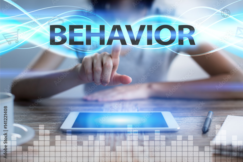 Woman using tablet pc, pressing on virtual screen and selecting behavior. Woman using tablet pc, pressing on virtual screen and selecting behavior.