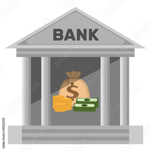 Simple bank web icon
