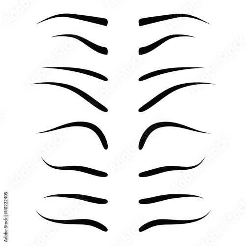 set of eyebrow collection.