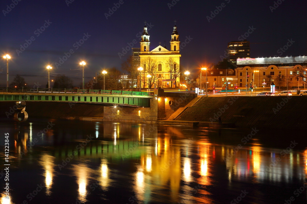 Vilnius at night
