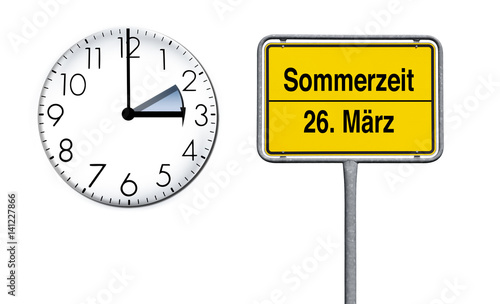 Sommerzeit 26.März 2017