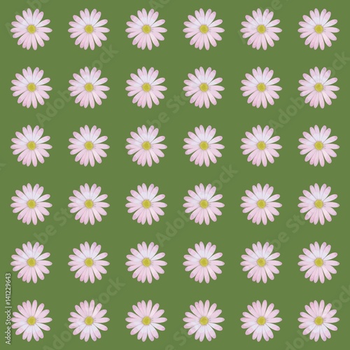 Gänseblümchen auf grünem Hintergrund