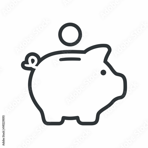 Piggy bank icon