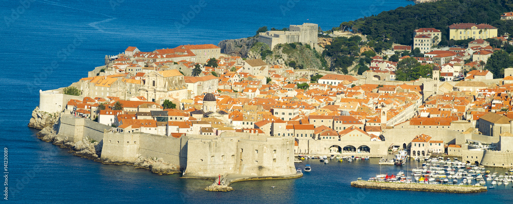 view of old city Dubrovnik in a beautiful summer day, Croatia