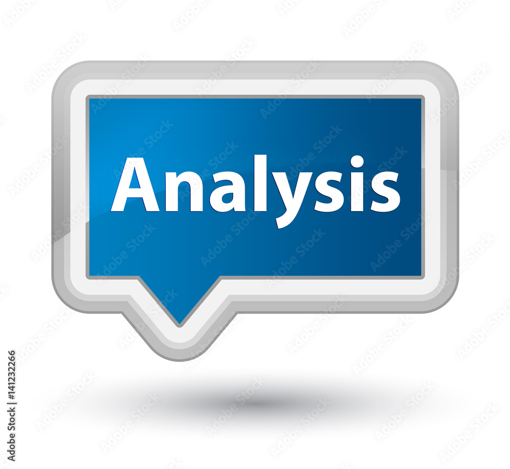 Analysis prime blue banner button Analysis prime blue banner button