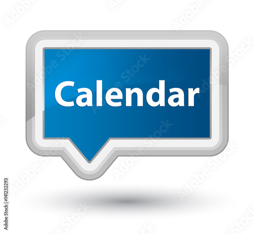 Calendar prime blue banner button