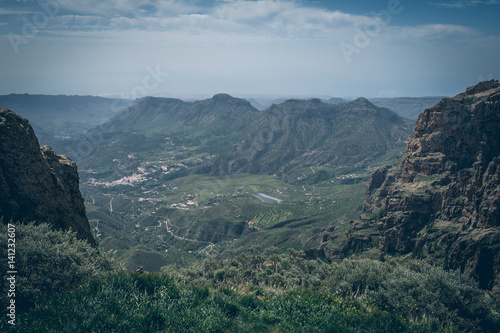 central Gran Canaria, view from the top of mountain