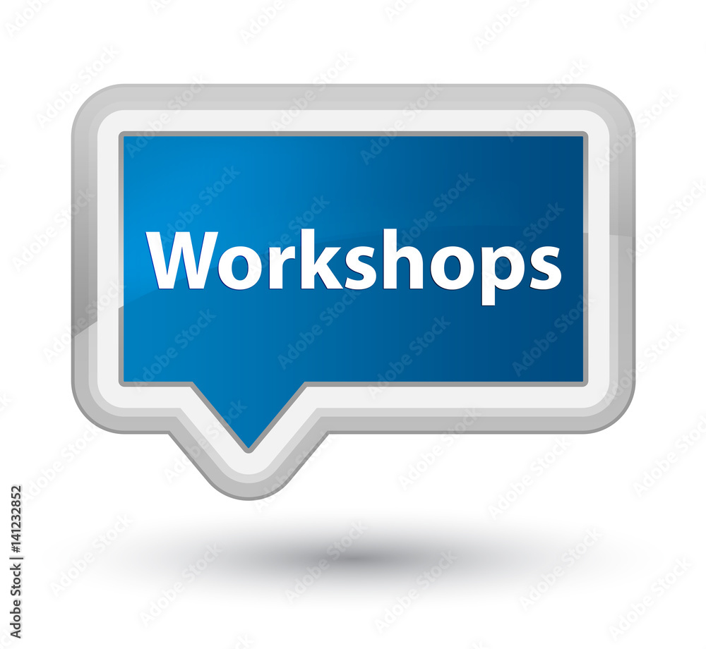 Workshops prime blue banner button Workshops prime blue banner button