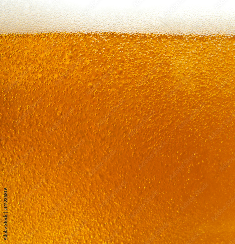 Fresh Beer Close-up Background Fresh Beer Close-up Background